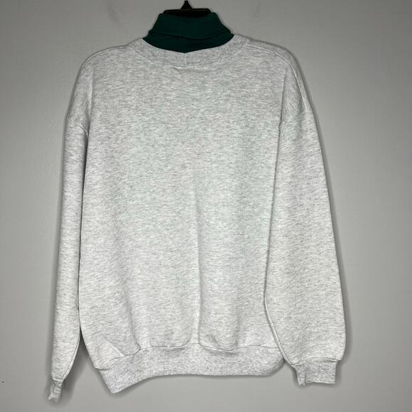Vintage MFL Majestic Green Bay Packers Turtleneck Sweatshirt 90s LG Embroidered - Picture 6 of 10